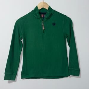 CHAPS Green 1/4 Zip Pullover - Boys Size 7